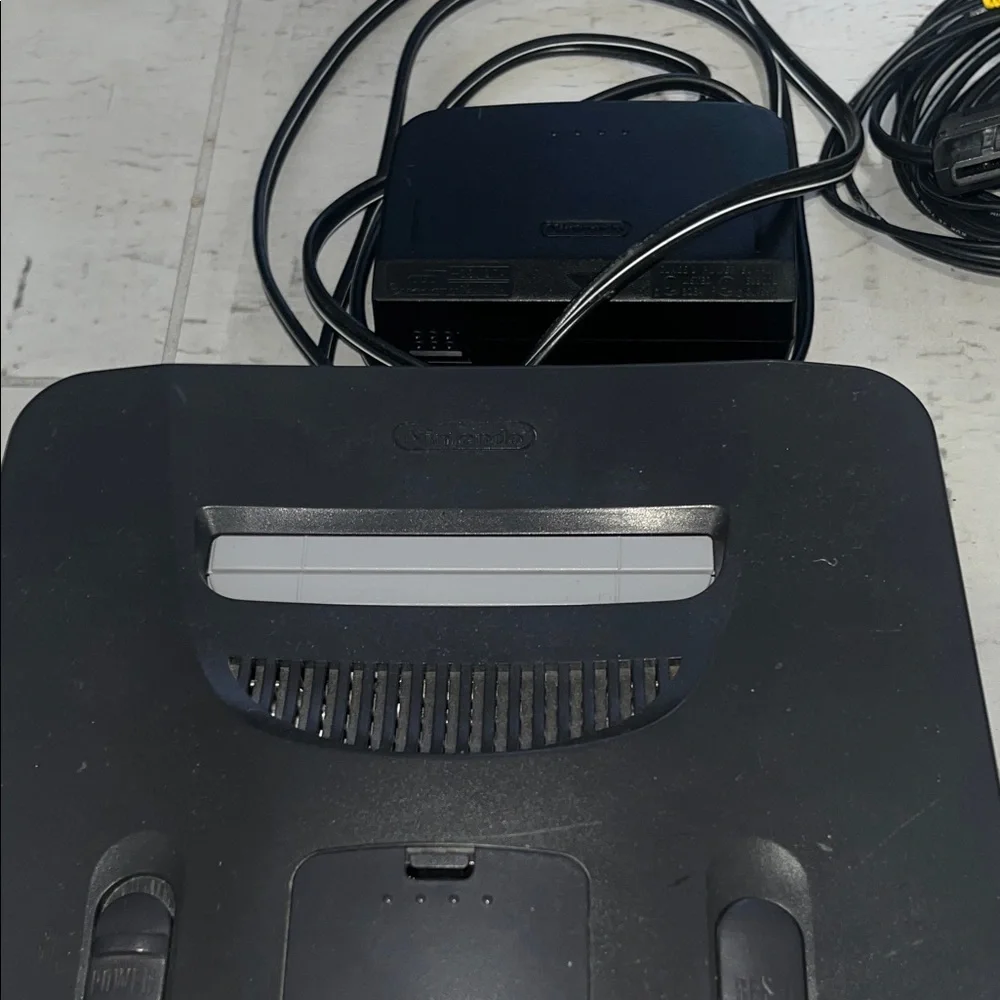 Nintendo 64 Console with Atomic Clear and Green Controllers (authentic)